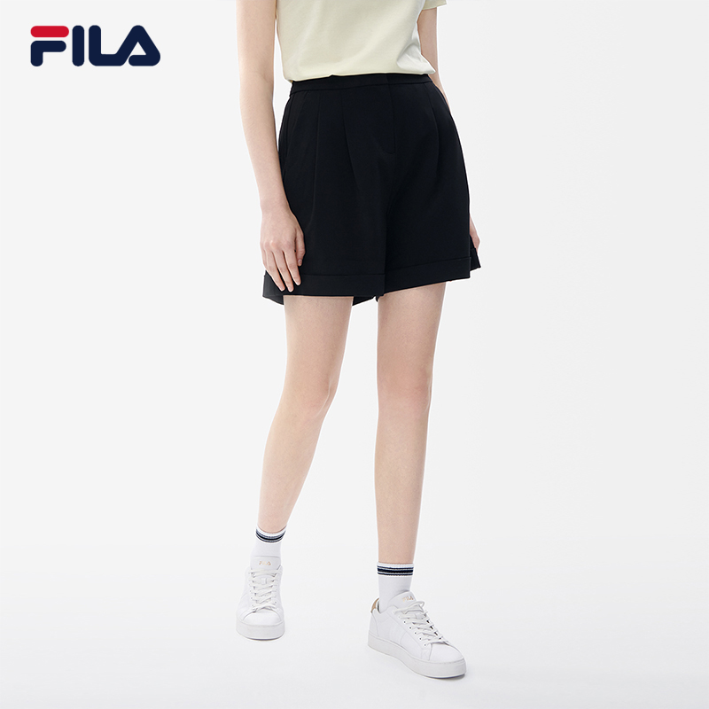 FILA CORE Women's White Line White Special Woven Shorts