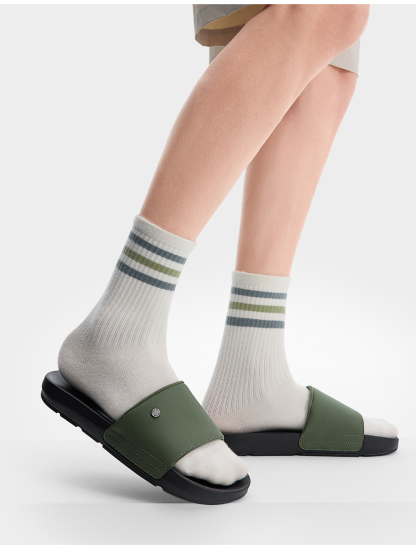 FILA CORE FASHION DRIFTER 2 MEN Men Slippers (Black / Green / White)