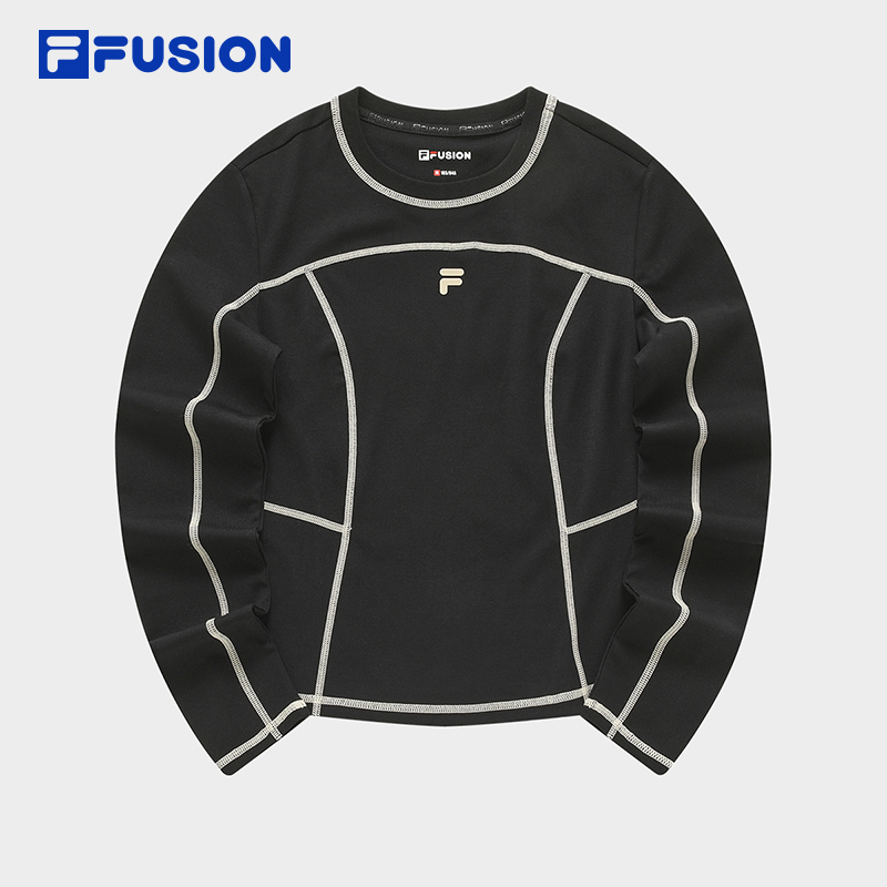 FILA FUSION INLINE URBAN TECH Womens Long Sleeve Tee in Black