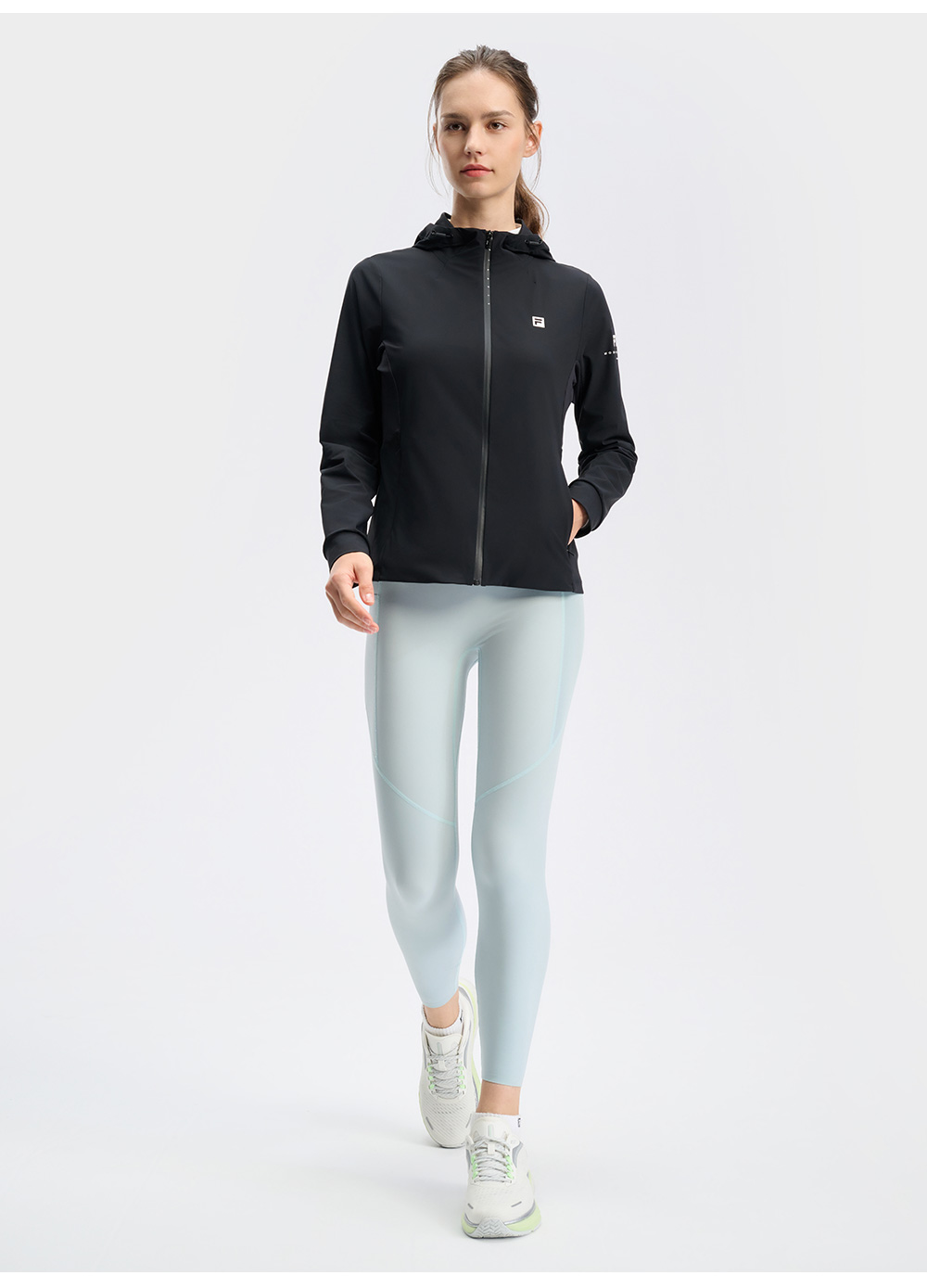 FILA CORE ATHLETICS BLACK Women Knit Top (Black / Pink)
