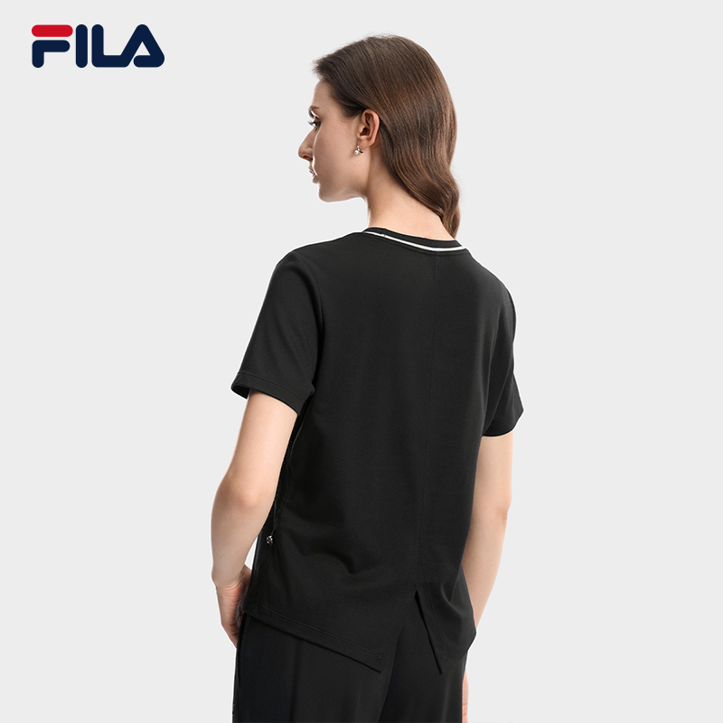 FILA Women Knitted Short Sleeve Top