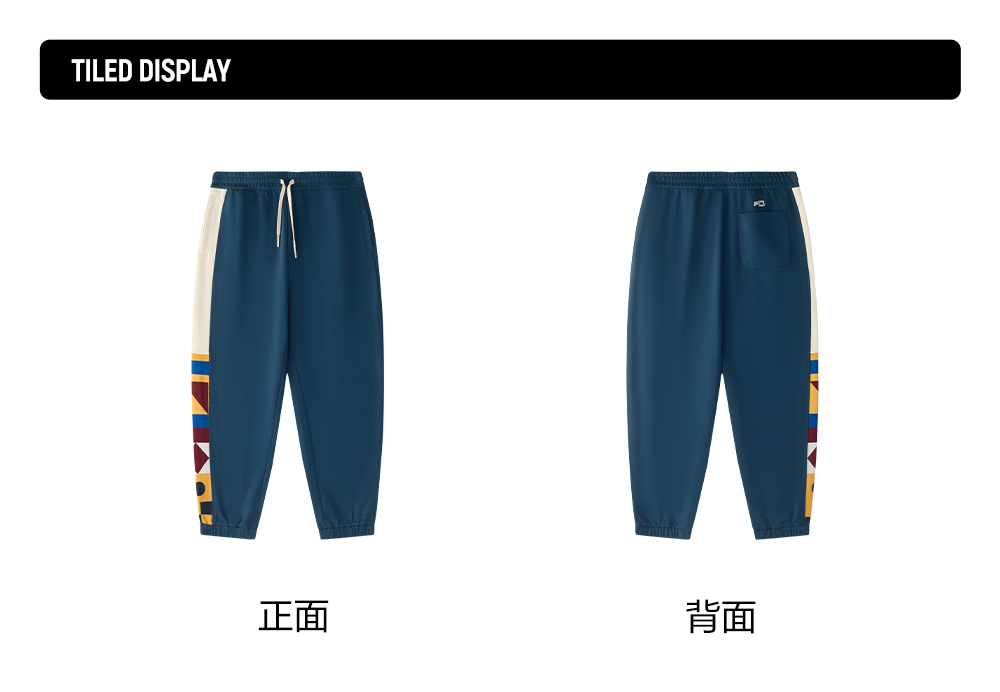 FILA FUSION CROSS OVER FILA X DOE LAND AHOY Men Knit Pants (Blue)