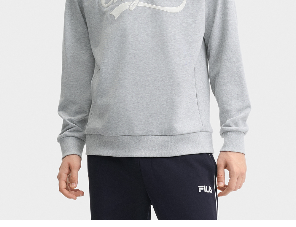 FILA CORE LIFESTYLE FILA ORIGINALE WINTER TENNIS CLUB Men Hoodie (Grey)