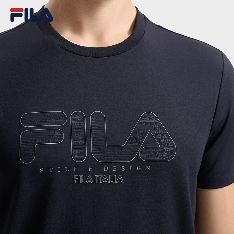 FILA CORE LIFESTYLE WHITE LINE ESCAPE THE CITY Men Short Sleeve T-shirt