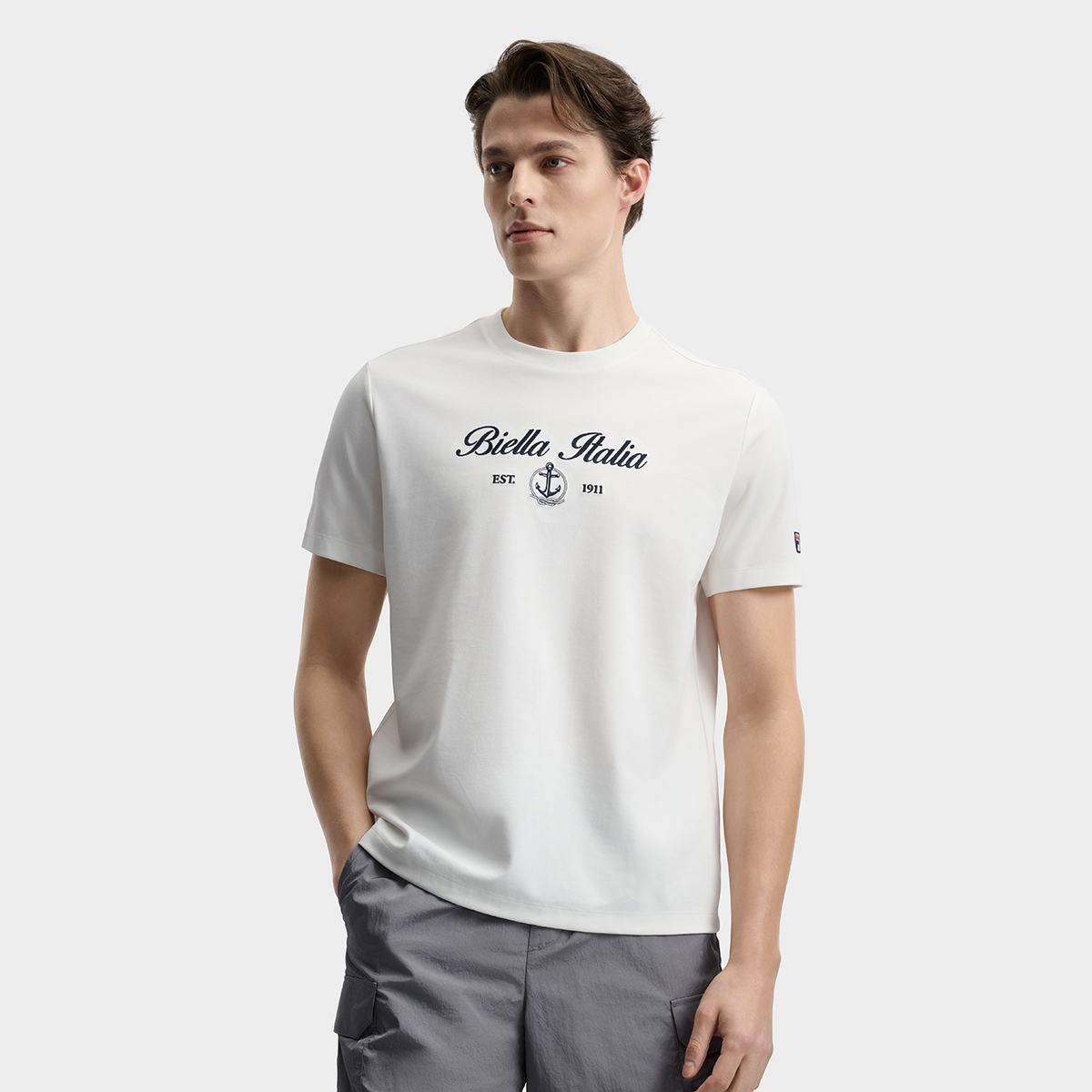 FILA MEN'S HERITAGE Knitted Short Sleeve Top
