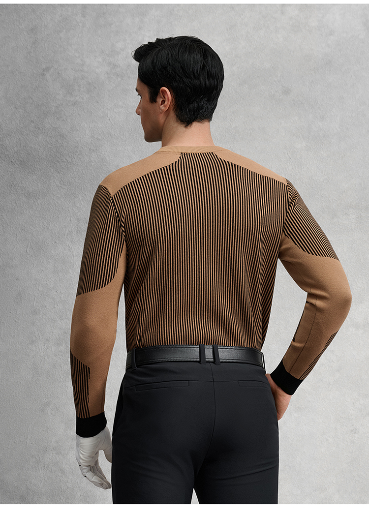 【Xulongyi】FILA CORE GOLF Men Knit Sweater in Brown