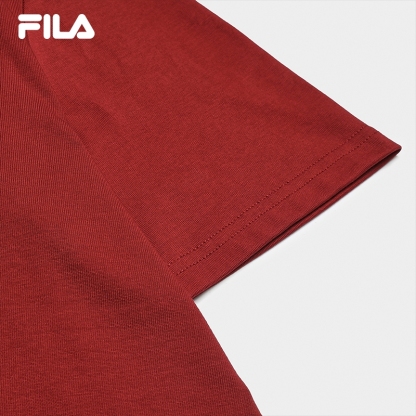 FILA CORE Men CNY Knitted Short Sleeve Top PINK