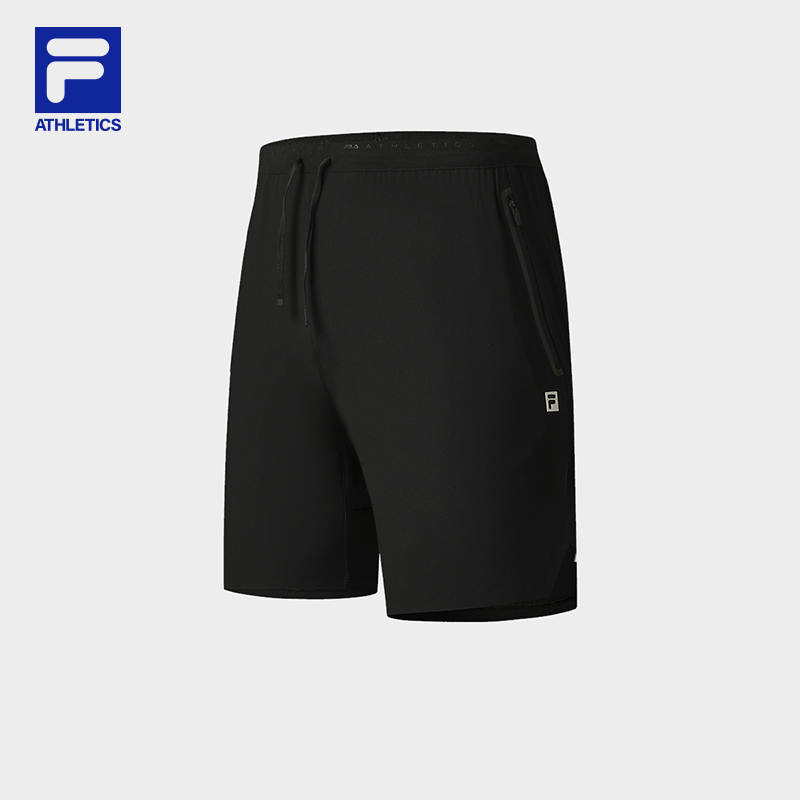 FILA CORE ATHLETICS FITNESS BLACK Men Woven Shorts (Black)
