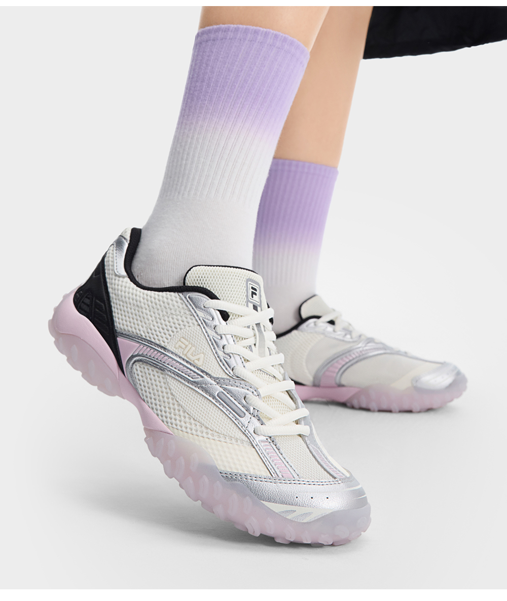 ★FILA Echappe V2 PINK★ FILA Women's Echappe v2 Pink / Silver / Cream Low Top
