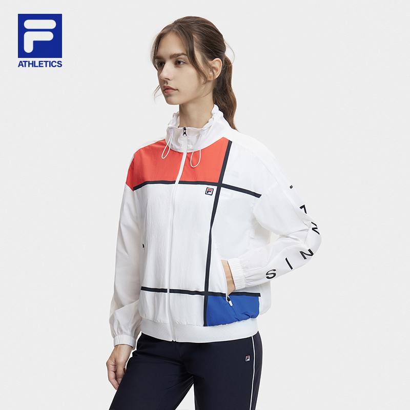 FILA CORE ATHLETICS TENNIS Women Woven Top in White