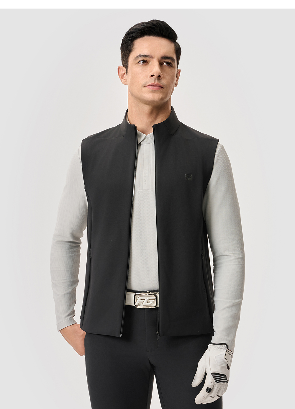 FILA CORE ATHLETICS GOLF MODERN FUSHION Men Vest (Black)