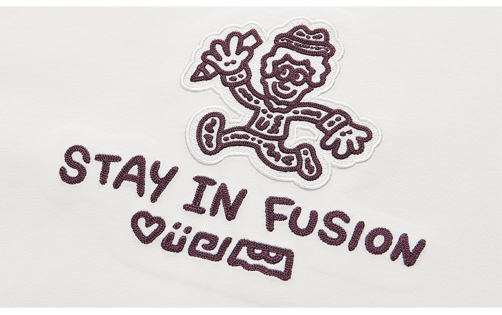 FILA FUSION  FUSION X MR DOODLE Unisex Short Sleeve T-shirt (White)