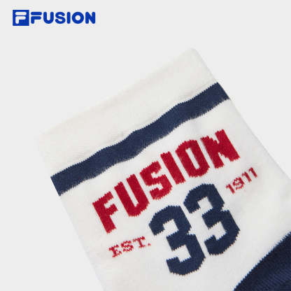FILA  FUSION LIFE Middle Socks (Light Pink/White)