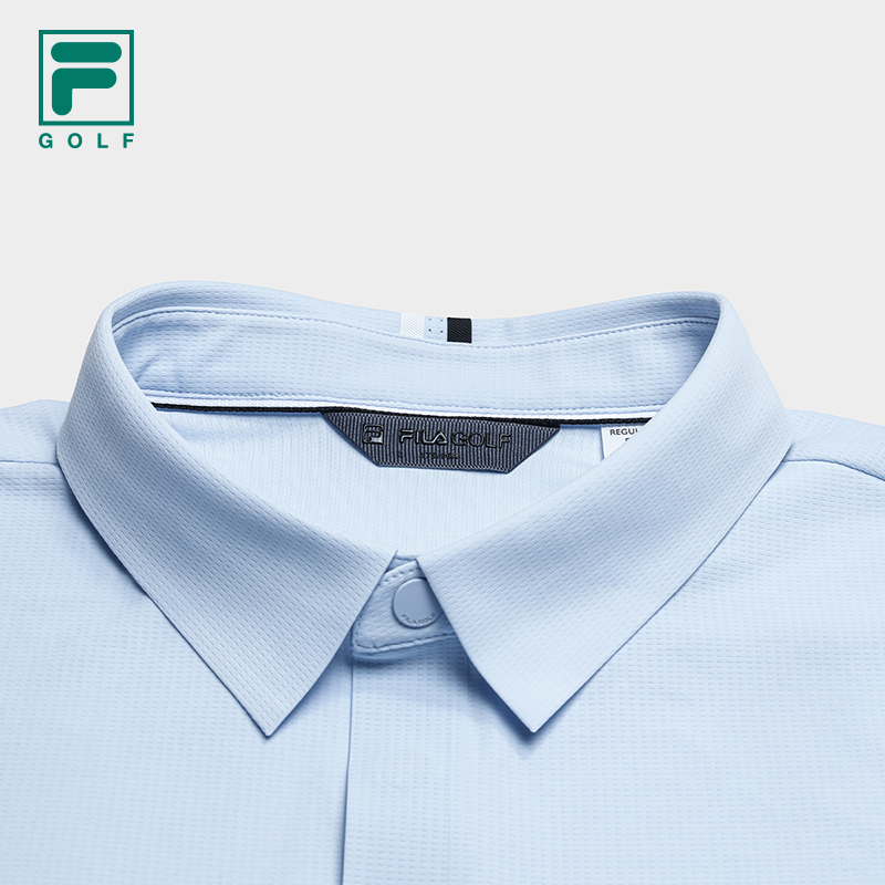 FILA ATHLETICS Men Knitted Short Sleeve Polo Shirt