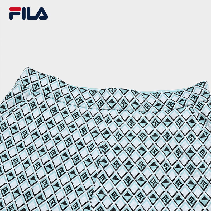 FILA CORE WHITE LINE EMERALD Women's Knit Pants in Full Print