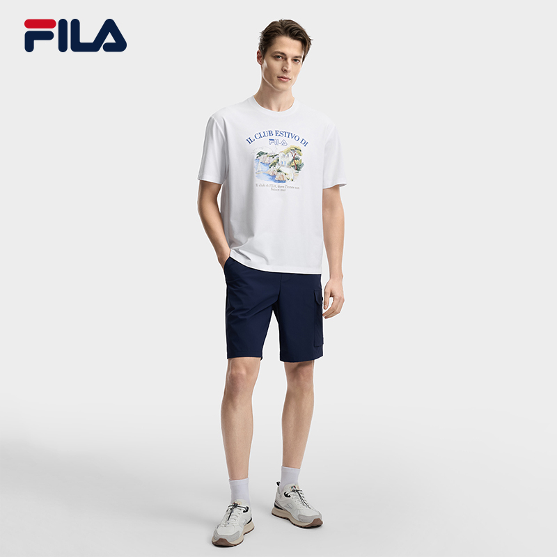 FILA MEN'S HERITAGE Knitted Short Sleeve Top
