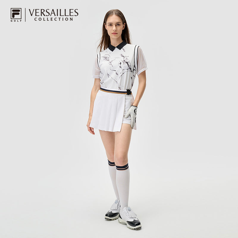 FILA CORE ATHLETICS GOLF2 Women Short Sleeve Polo (Full Print)