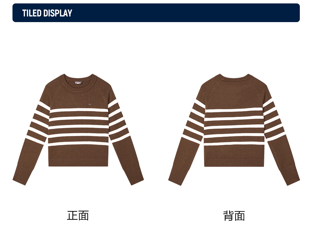 FILA CORE LIFESTYLE WHITE LINE GRENOBLE Women Knit Sweater (Brown)