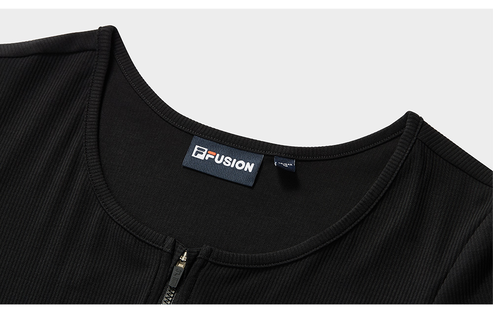 FILA FUSION INLINE URBAN TECH Women Short Sleeve T-shirt (Black)
