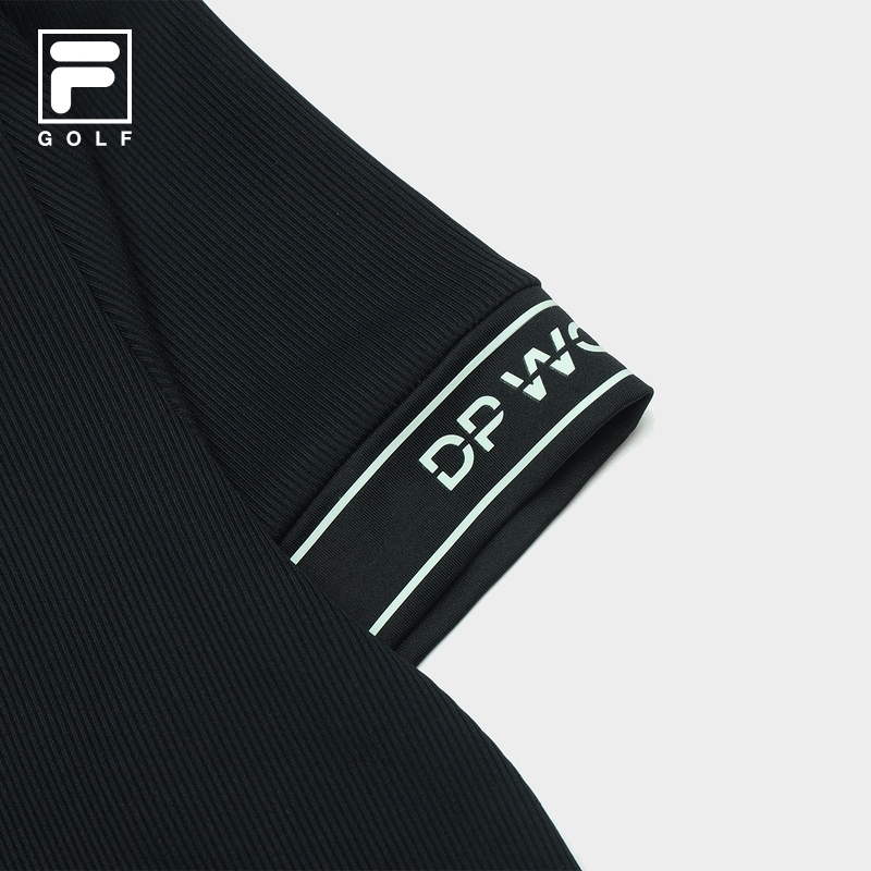 FILA CORE ATHLETICS GOLF Womens Short Sleeve Polo in Black