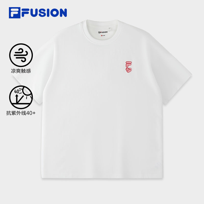 FILA FUSION INLINE FOB GRAPHIC TEES Unisex Short Sleeves T-Shirt (Black / White)