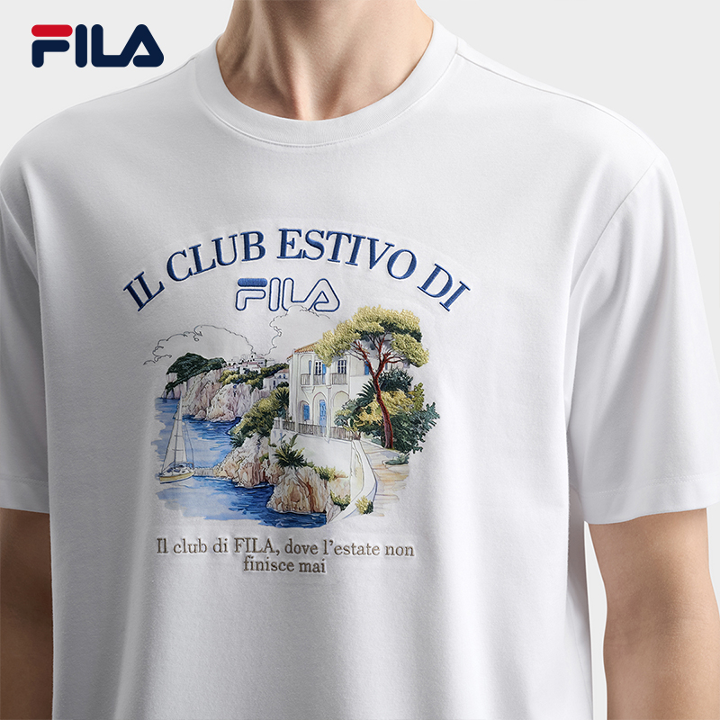 FILA MEN'S HERITAGE Knitted Short Sleeve Top