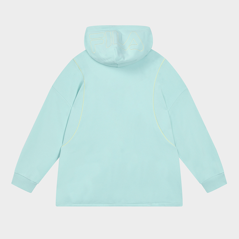 FILA CORE Women's MAGIC STICK WHITE LINE ORIGINALE Hoodie in Turquoise