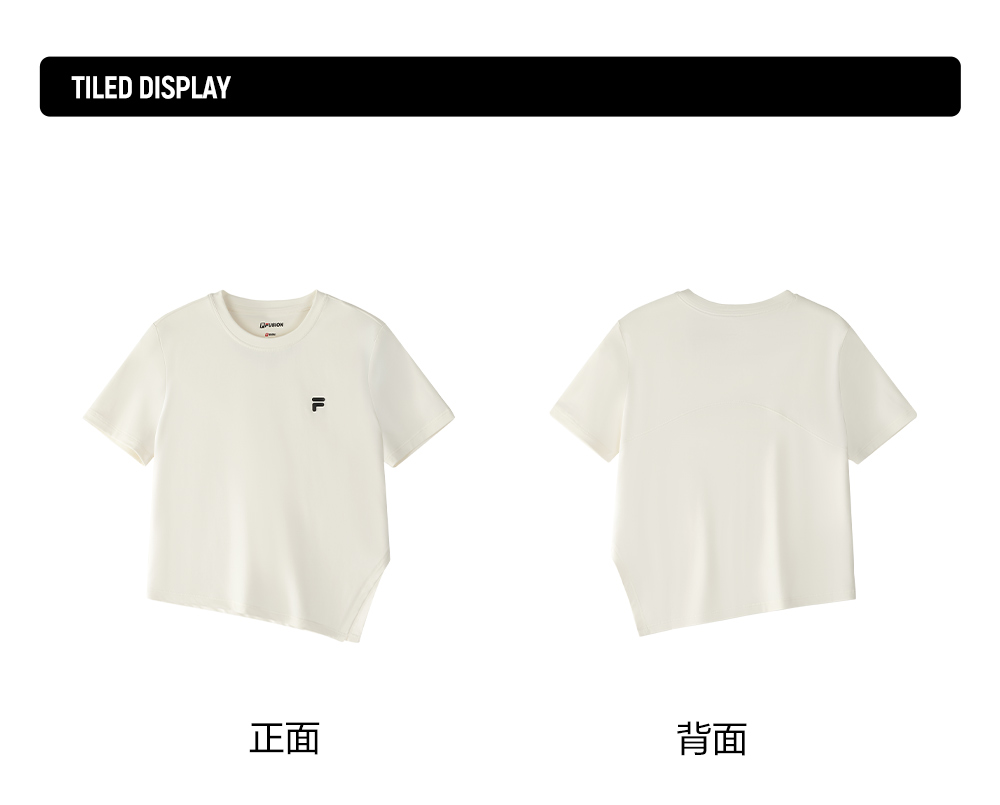 FILA FUSION INLINE CATEGORY CLUB SHORT SLEEVE TSHIRT Women Short Sleeves T-Shirt (White)