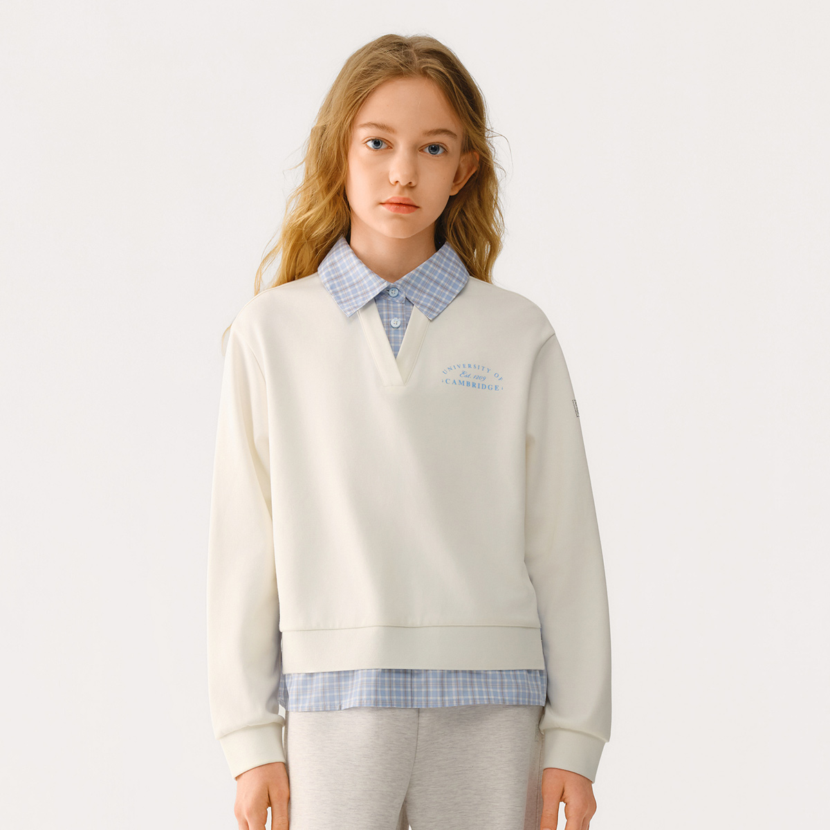 FILA KIDS CROSS OVER Girls Sweatshirt in White