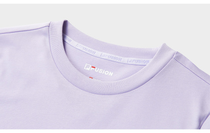 FILA FUSION INLINE URBAN TECH Women Short Sleeve T-shirt (White / Violet)