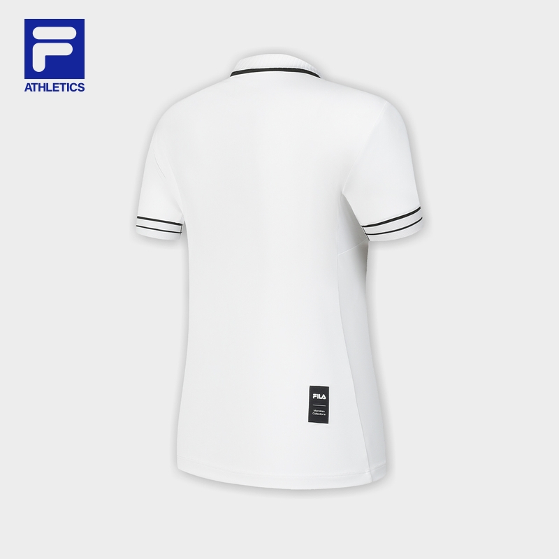 FILA CORE ATHLETICS TENNIS Women Short Sleeve Polo (Navy / White)