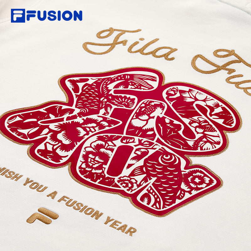 FILA FUSION INLINE CULTURE CNY COLLECTION Men Hoodie (White)