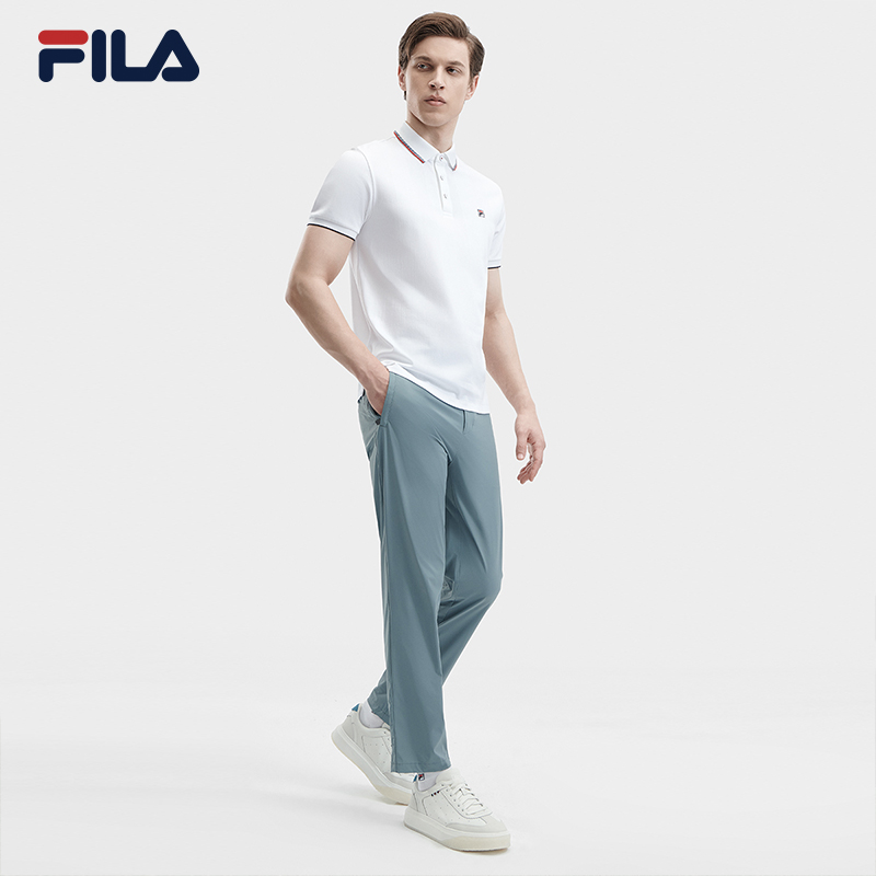 FILA CORE CROSS OVER MODERN HERITAGE Men Short Sleeve Polo (Navy / White)