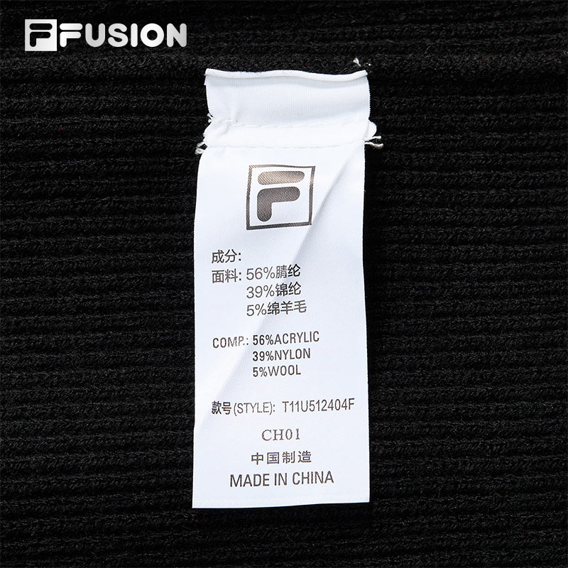 FILA FUSION INLINE CULTURE CNY COLLECTION Unisex Knit Sweater (Black)