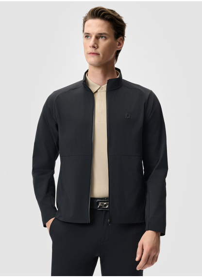 FILA CORE ATHLETICS GOLF STATELY FLORAL Men Woven Jacket (Black / Light Khaki)