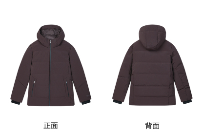 FILA CORE LIFESTYLE BLUE GEOMETRIC SNOW ART Men Down Jacket (Grey)