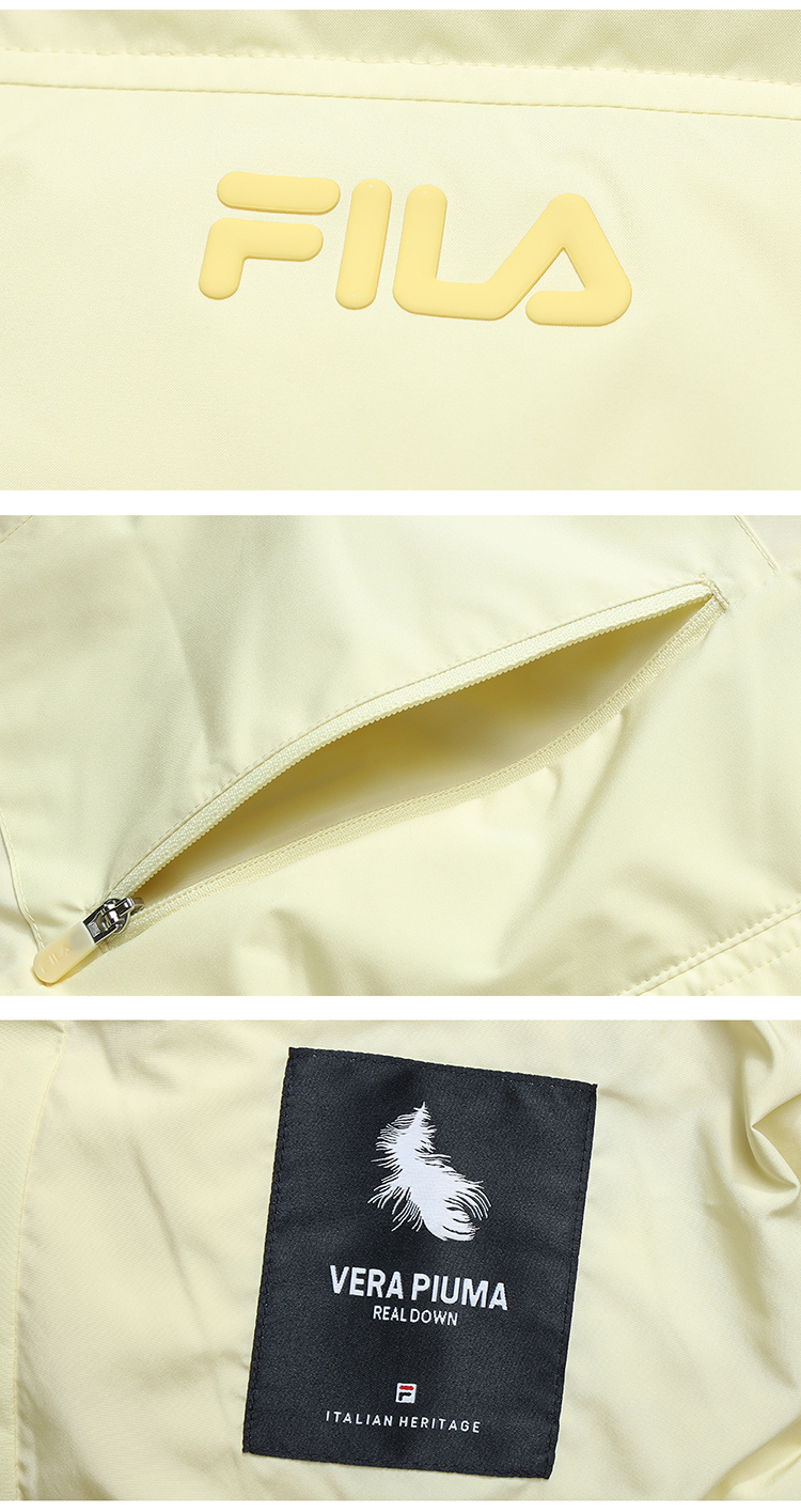 FILA CORE FILA ORIGINALE Women Down Jacket（Yellow)