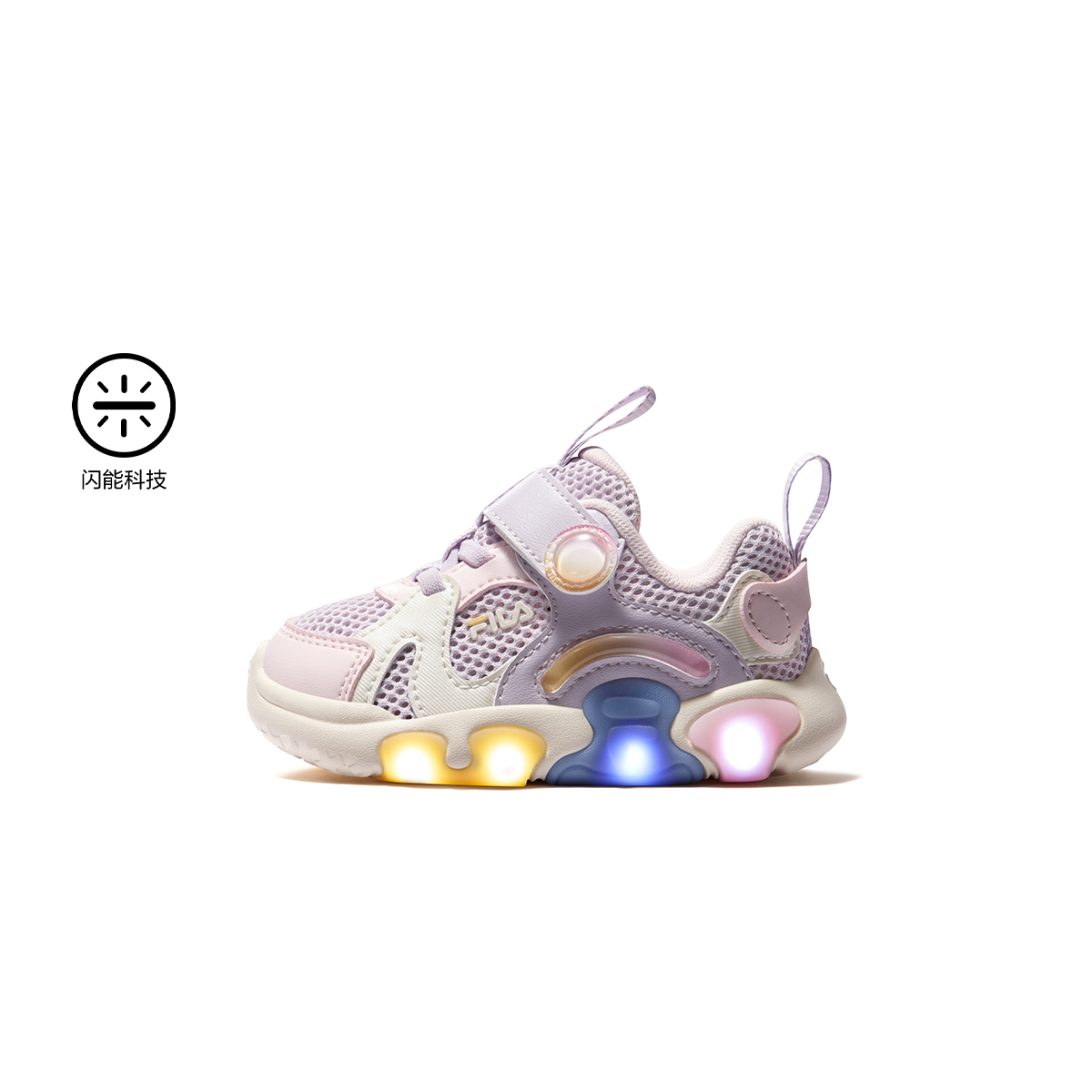 FILA KIDS HERITAGE JIGSAW Girls Light-Up Sneakers