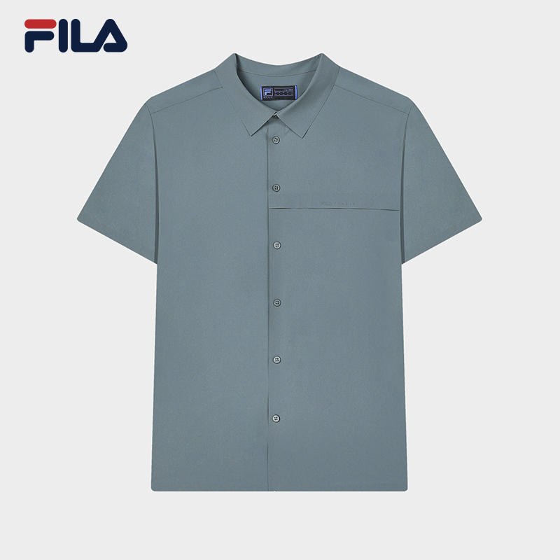 FILA CORE WHITE LINE BLUE Men Short Sleeve T-shirt in Green