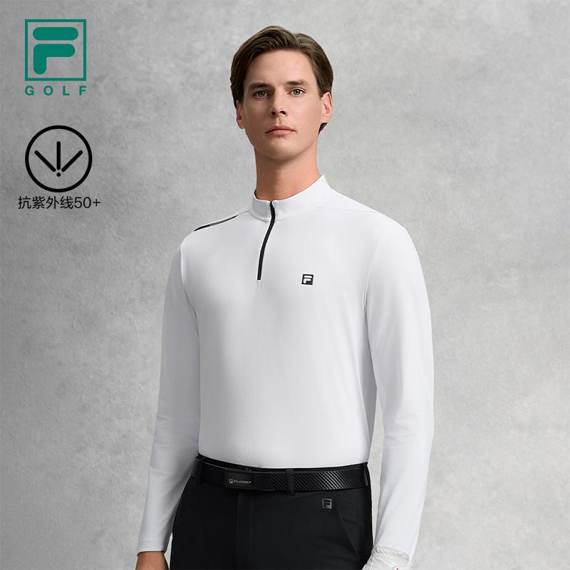 FILA CORE Men GOLF Knit Long Sleeve Top