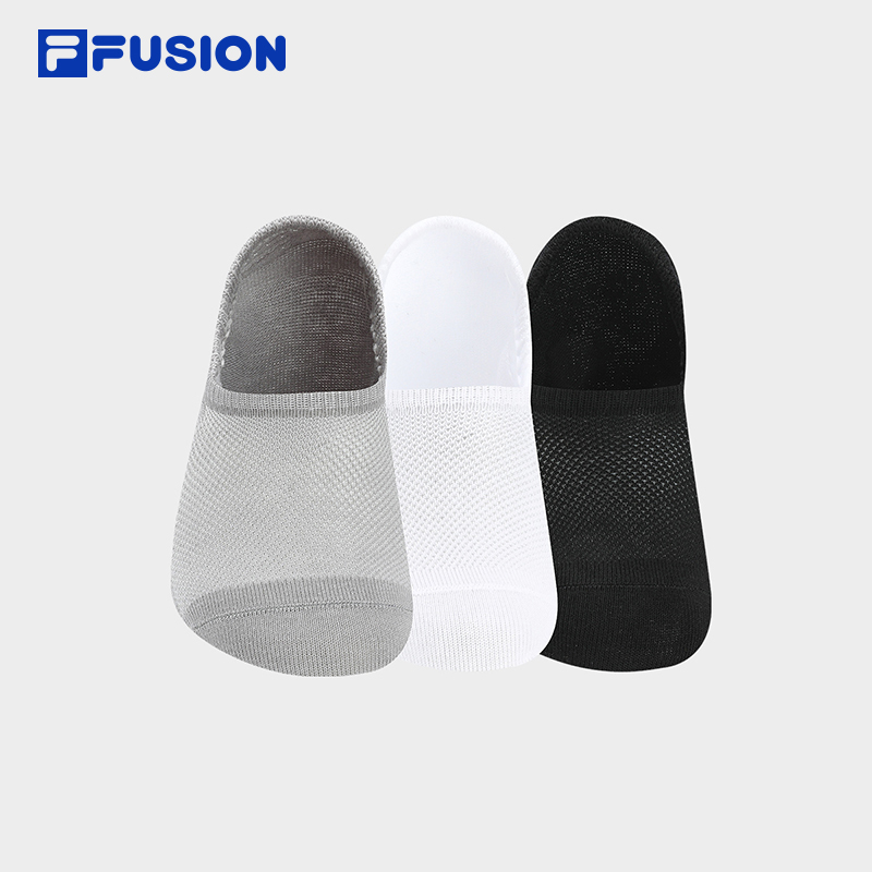 FILA FUSION INLINE CLASSICS Unisex Socks in Black and White