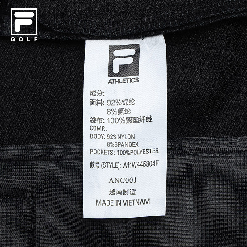 FILA CORE ATHLETICS GOLF X VERSAILLES COLLECTION Women Woven Pants (Black)