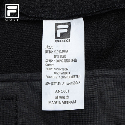 FILA CORE ATHLETICS GOLF X VERSAILLES COLLECTION Women Woven Pants (Black)