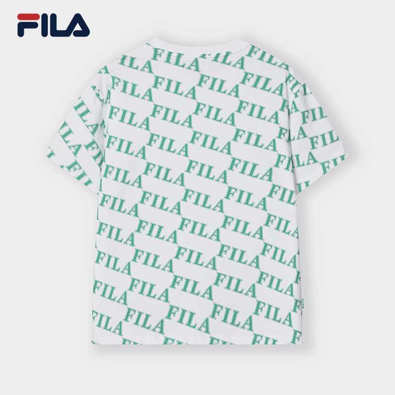 FILA CORE WHITE LINE ORIGINALE Womens Short Sleeve T-shirt in Full Print