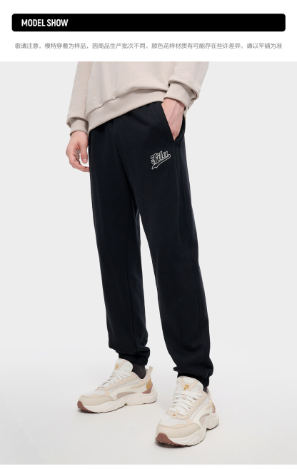 FILA FUSION INLINE CATEGORY CLUB Men Knit Pants (Black)