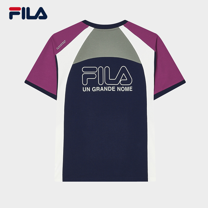 FILA CORE WHITE LINE FILA ORIGINALE Men Short Sleeve T-shirt (Dark Blue / White)