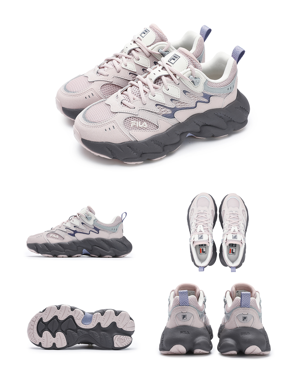 FILA CORE FASHION FERN 2 SO Women Sneakers (Grey / Light Pink)