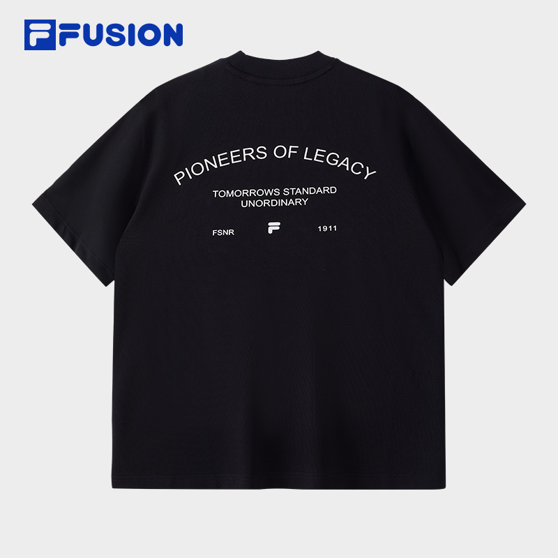 ■FILA■ Cotton blend ringer short sleeve t-shirt FS2RSG2152 Fila Men's Short Sleeve T-Shirt, 100% Cotton, Crew Neck