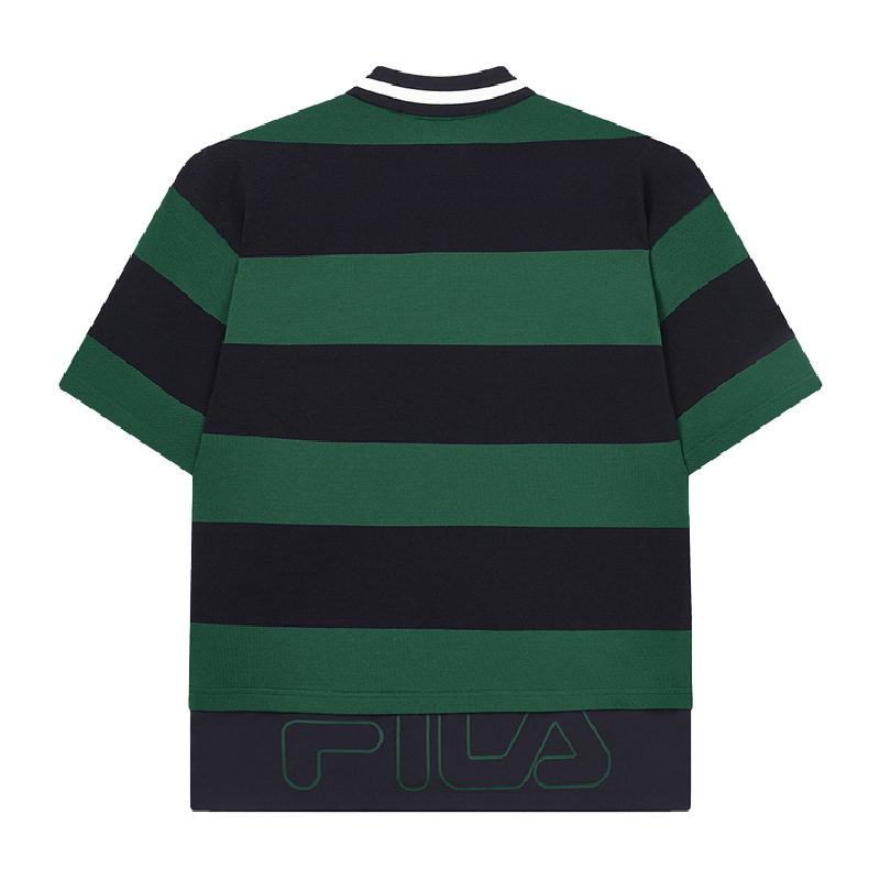 FILA CORE Men's WHITE LINE ORIGINALE Short Sleeve Polo Shirt in Green