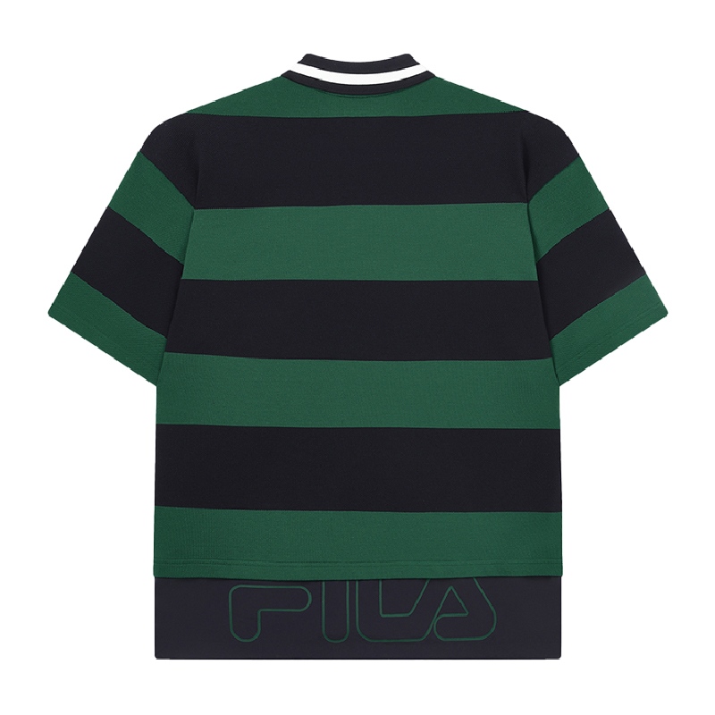 FILA CORE Men's WHITE LINE ORIGINALE Short Sleeve Polo Shirt in Green